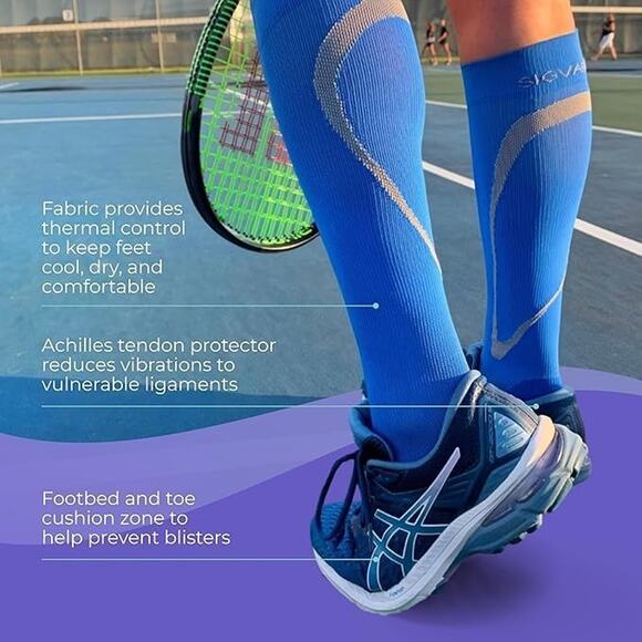 Sigvaris Motion High Tech Closed Toe Calf High Medical Compression 20-30mmHg, LS - Picture 3 of 4